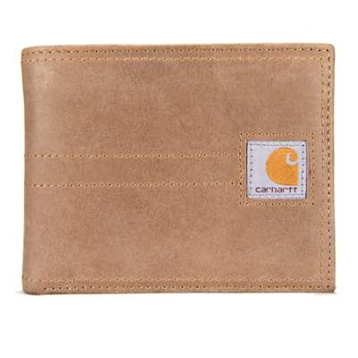 Saddle Leather Bifold Wallet - Carhartt Brown