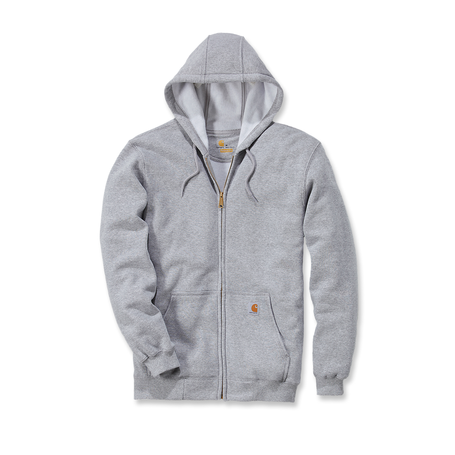 Carhartt Hooded Sweatshirt With Zipper Heather - Grey K122 HGY