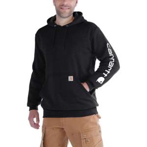 Carhartt sleeve logo hoodie black K288