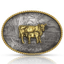 Belt Buckle "Cow & calf"