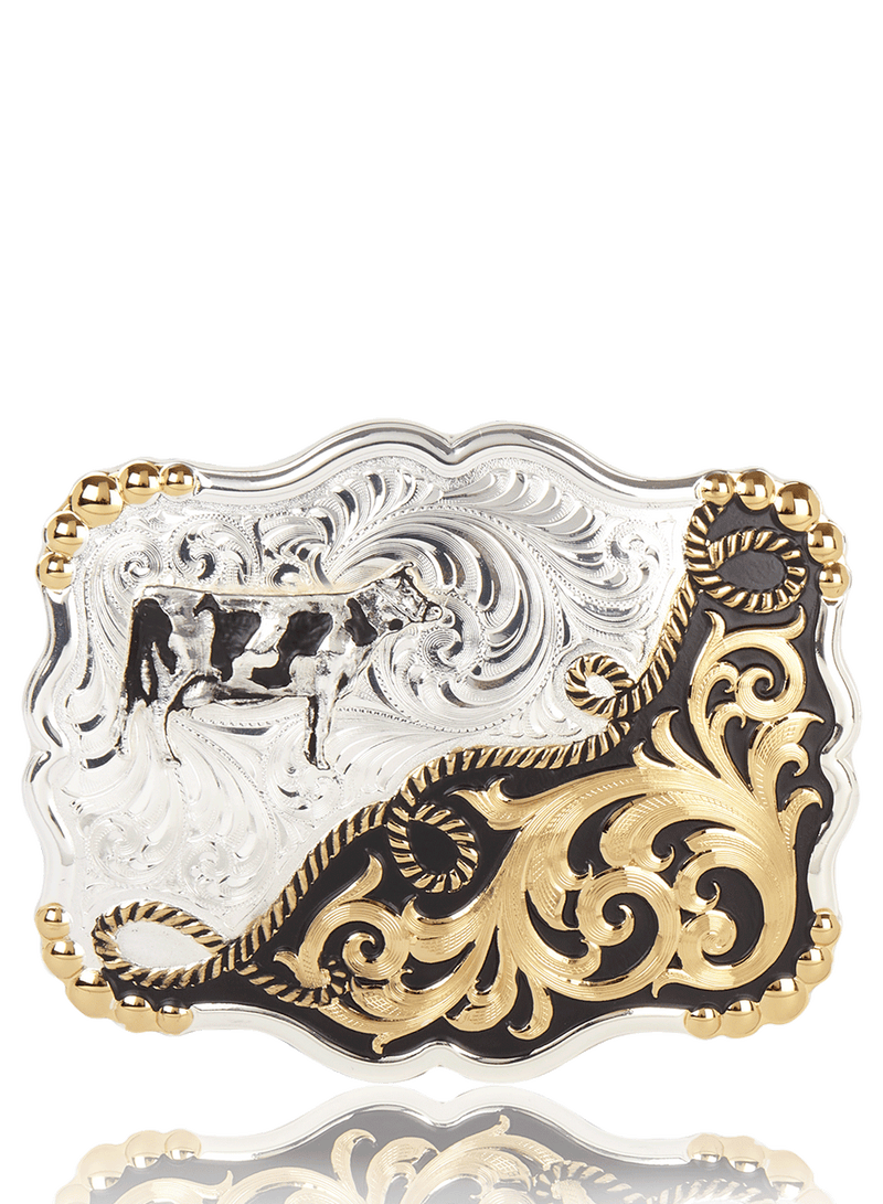 Silver belt buckle  Holstein
