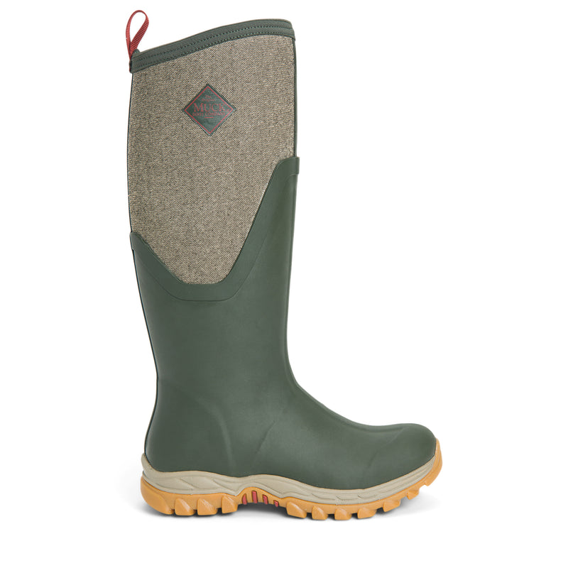 Women's Muck Boot Arctic Sport II Tall Olive/Tweed Livestock