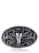 belt buckel bull black