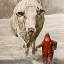 Ansichtkaarten set - Winter in de velden