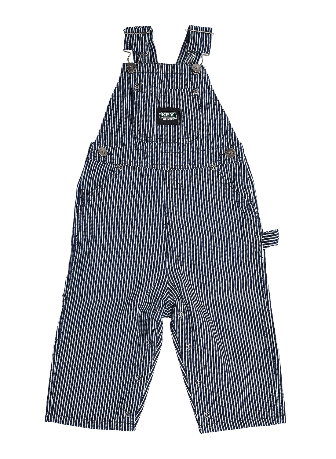 Key Baby Size Coverall Blue Striped