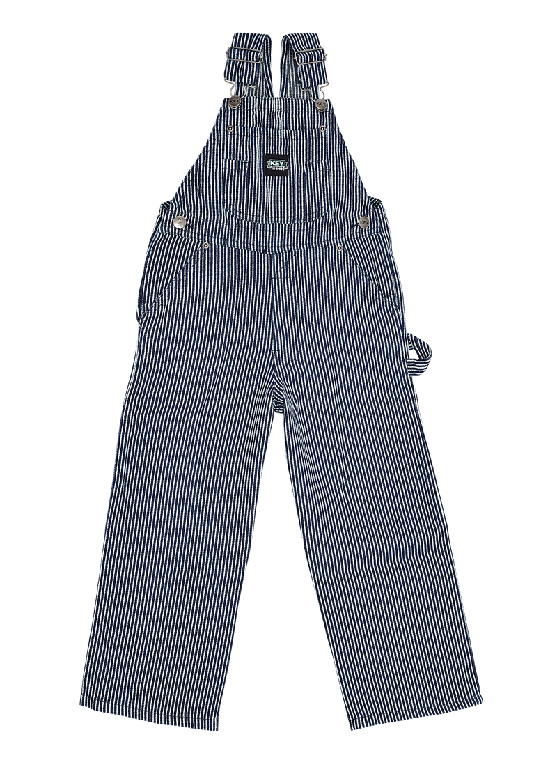Key kid size coverall blue striped