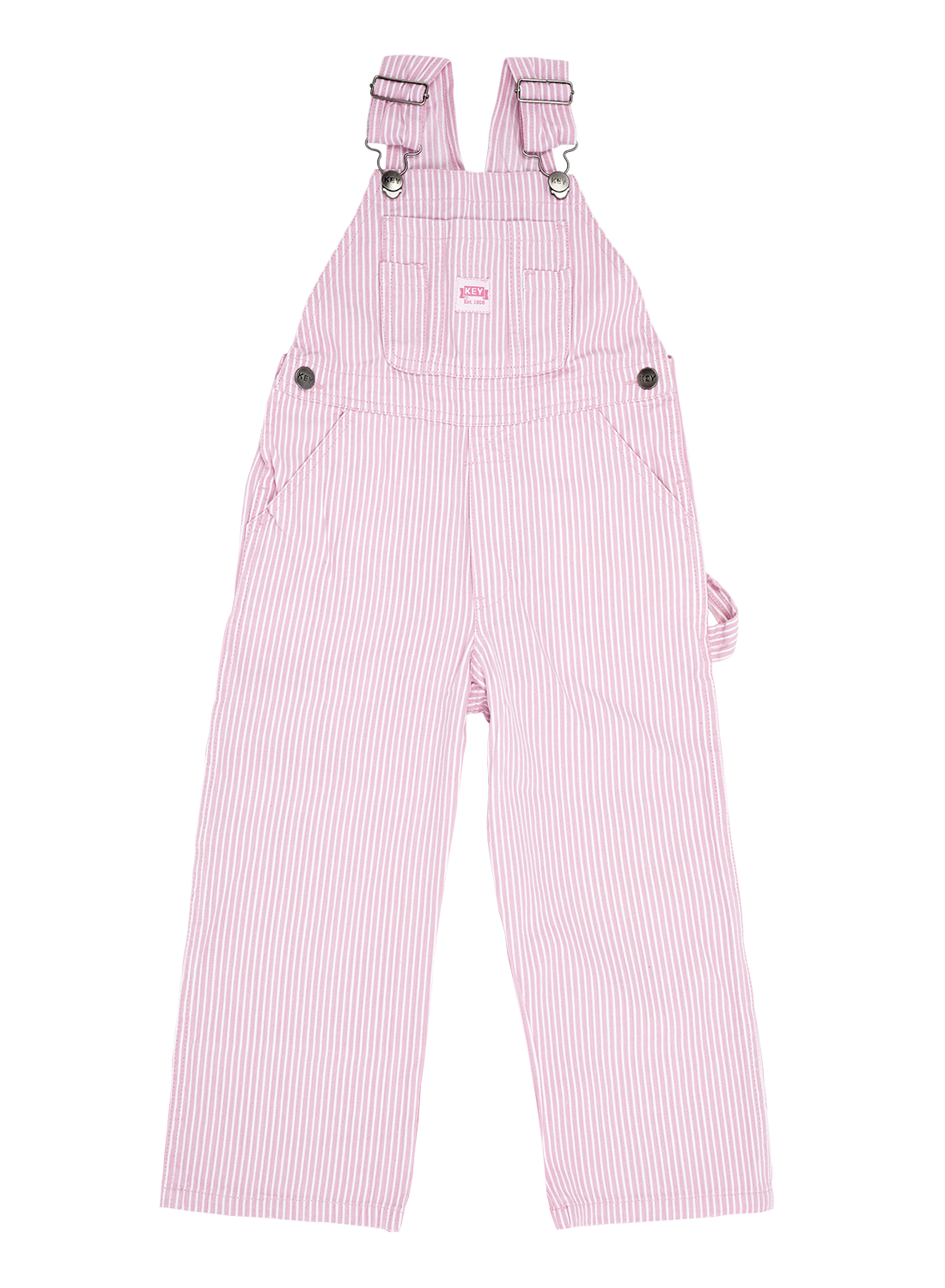 Key Kid Size Coverall Pink Striped