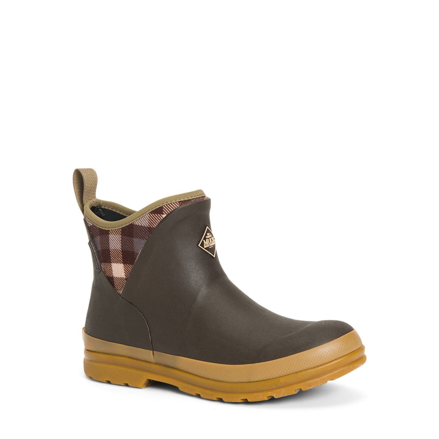 Muck Originals Pull on Ankle Braun/Plaid