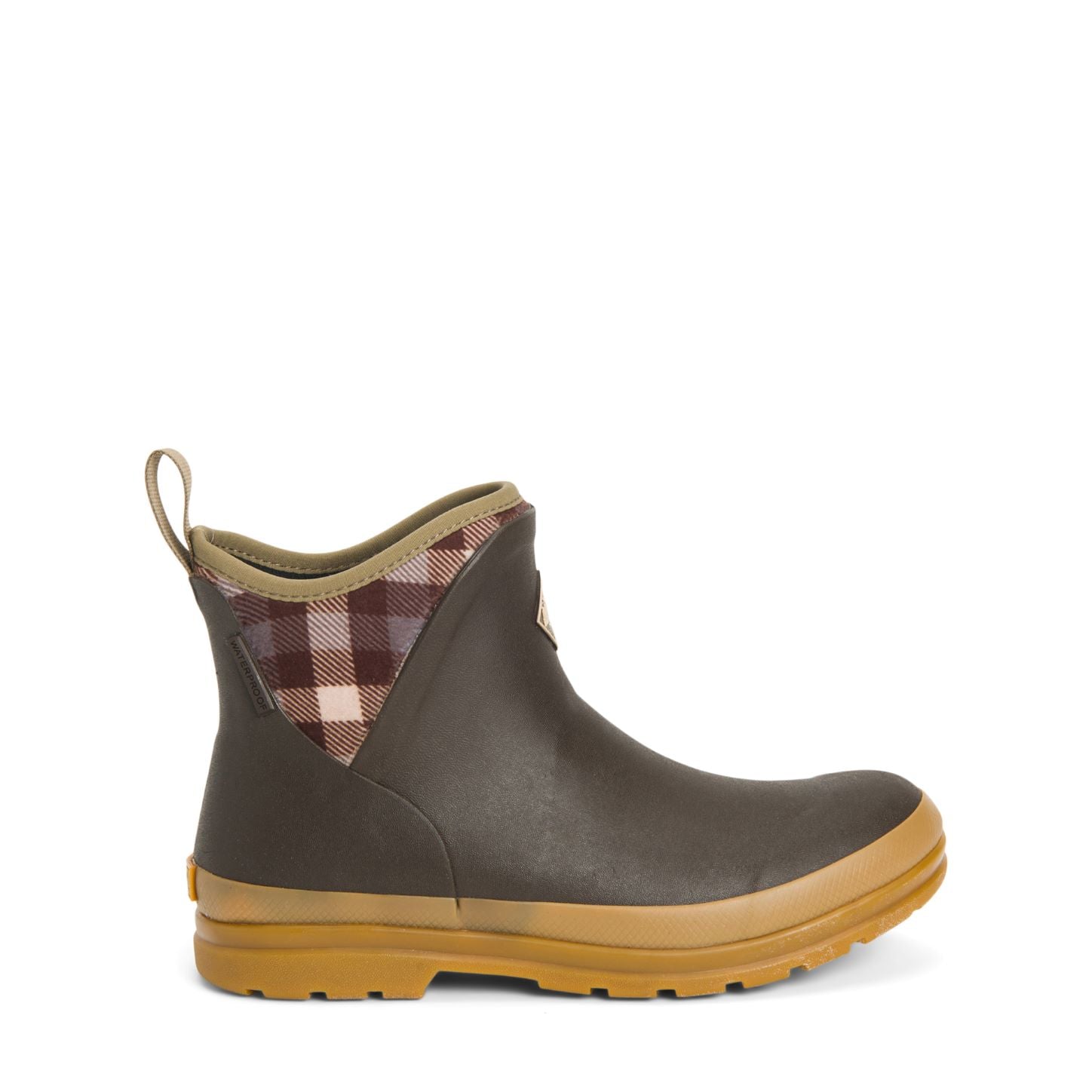 Muck Originals Pull on Ankle Braun/Plaid